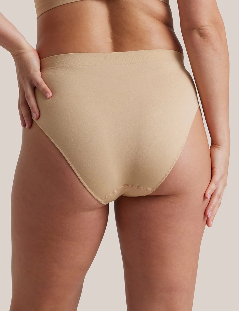 Bare Essentials Hi Cut Brief - Rose Beige - Image 3