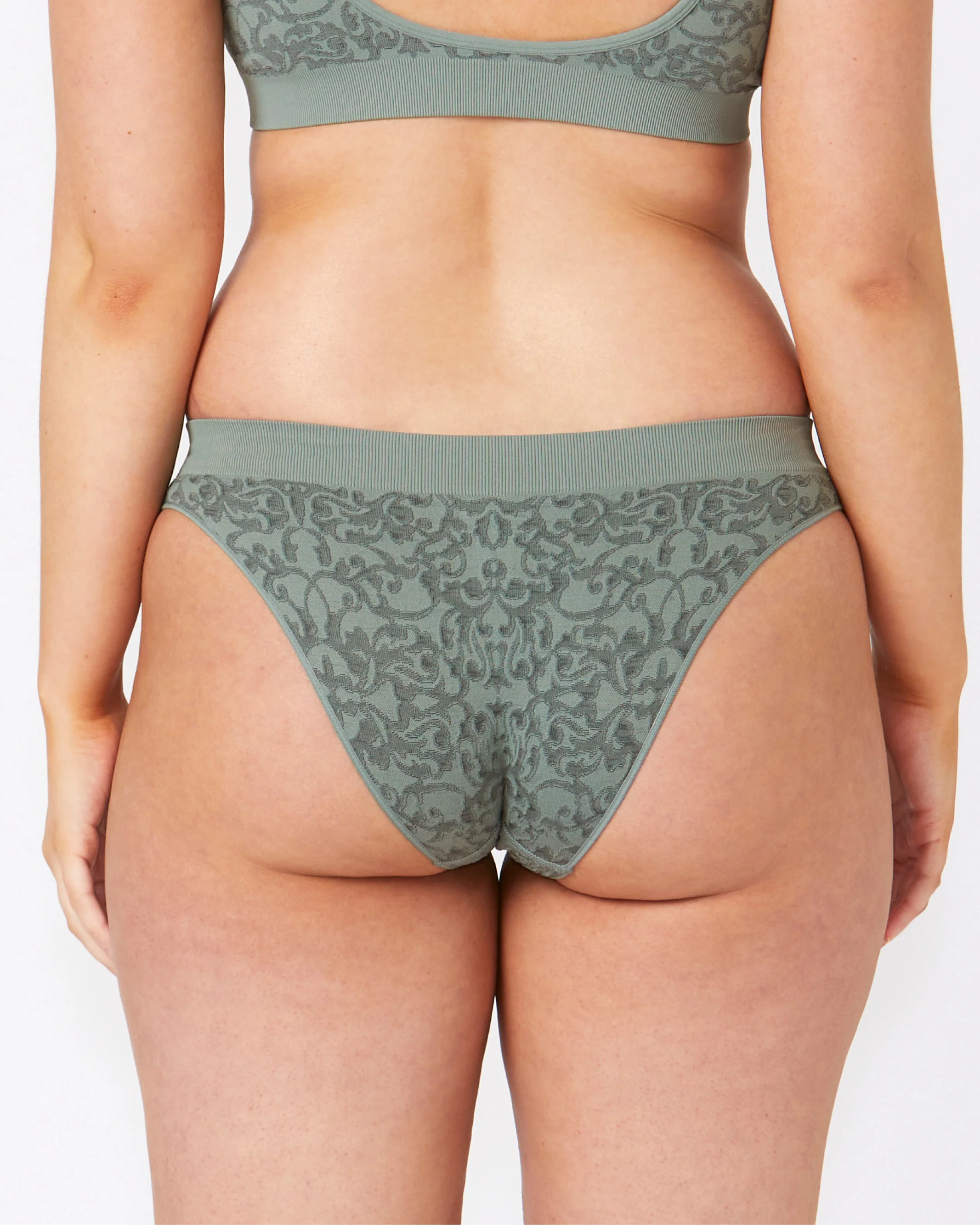 Bare Essentials Lace Cheeky Bikini Brief - Lagoon - Image 3