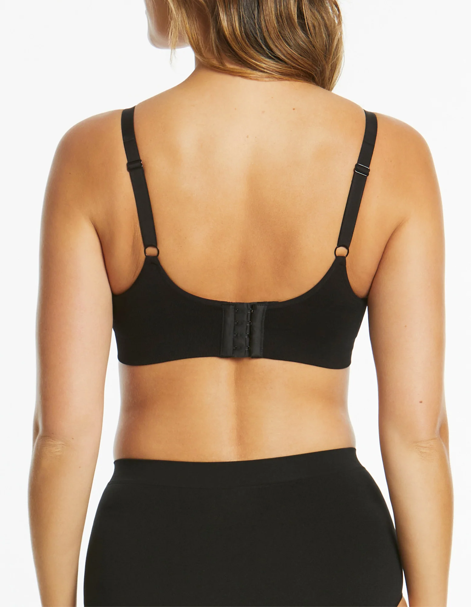 Bare Essentials Mesh Support Wirefree Bra - Black - Image 9