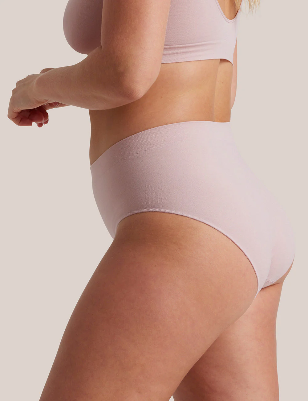 Bare Essentials Midi Brief - Lilac Taupe - Image 3