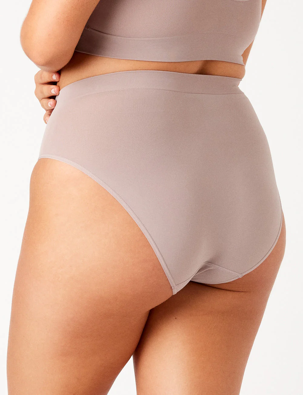 Bondi Bare Hi Cut Brief - Mushroom - Image 3