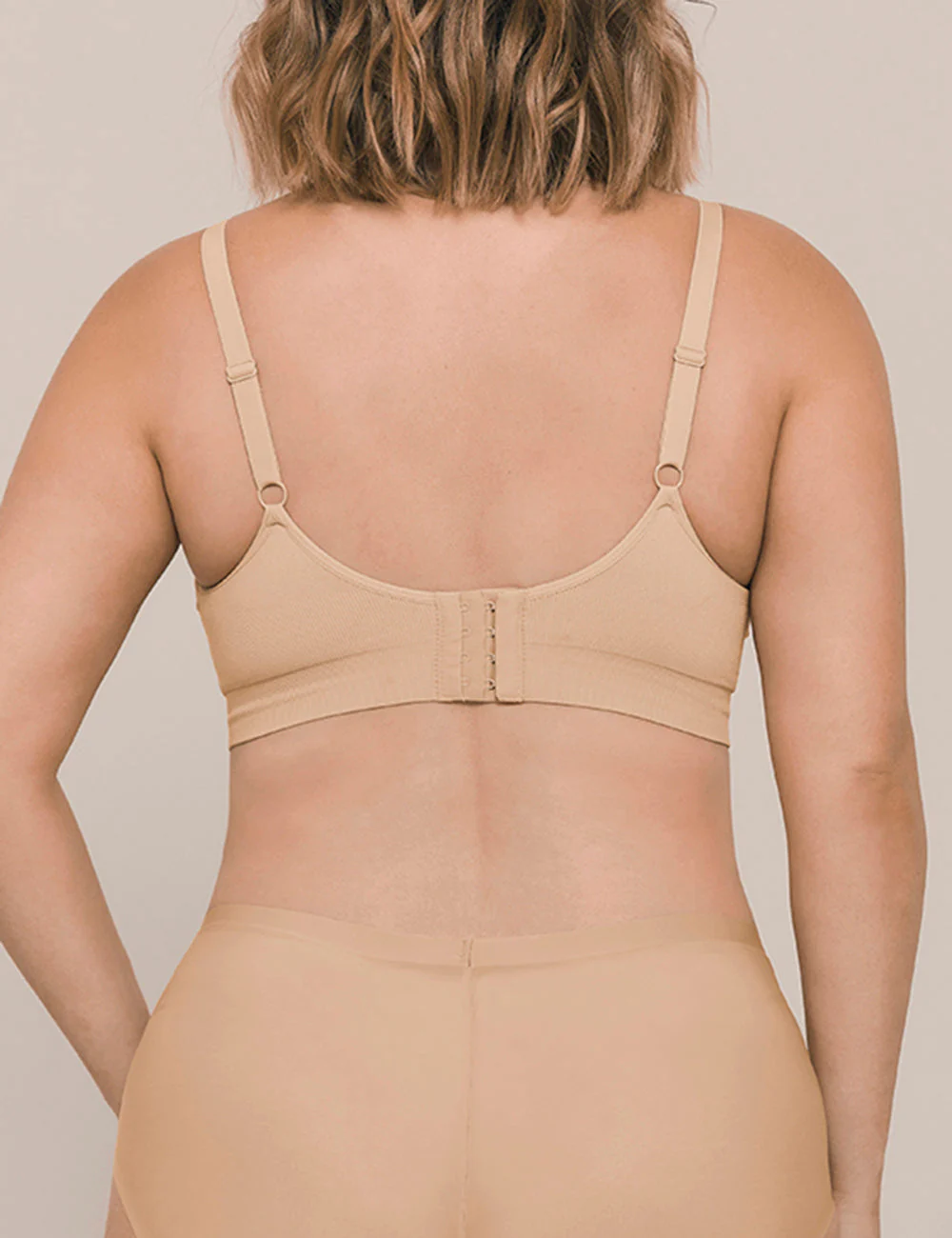 Curvesque Support Wirefree Bra - Nude - Image 3