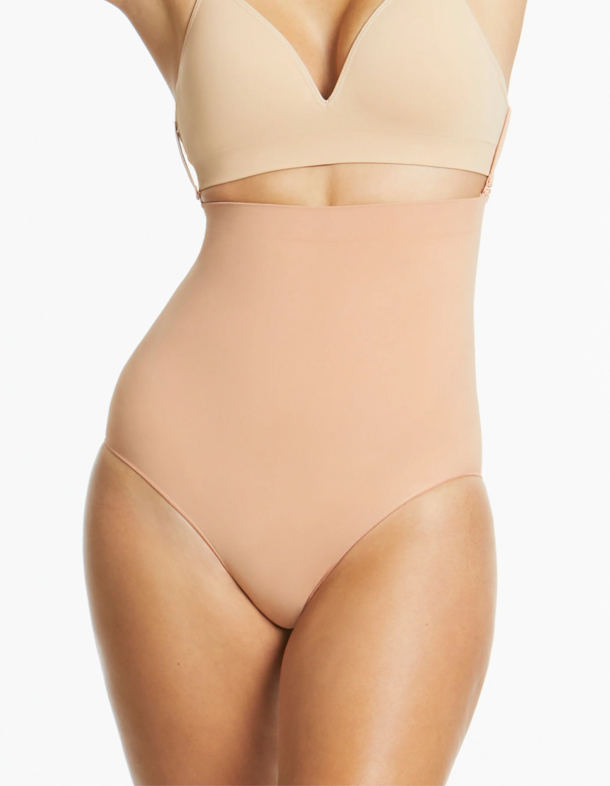 Killer Curves Hi Waisted Hi Cut Shaping Brief - Toffee - Image 4