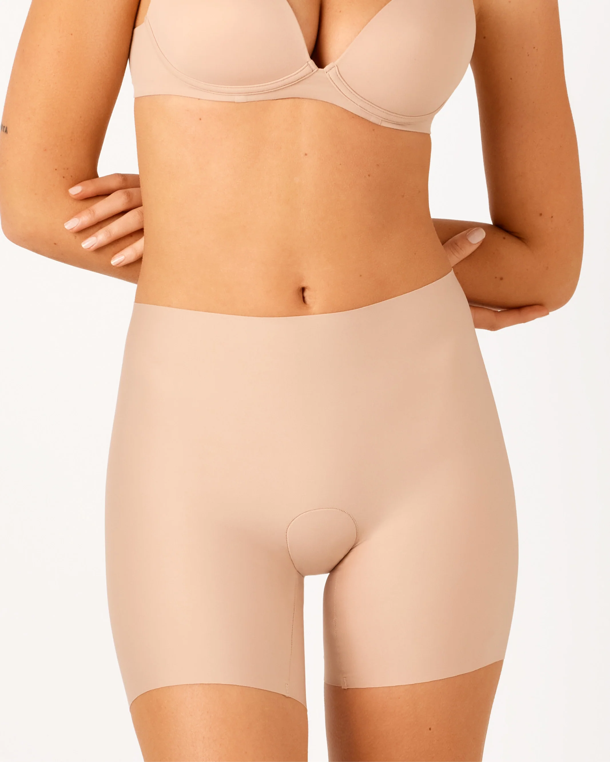 Laser Shape Mid Thigh Short - Praline - Image 4