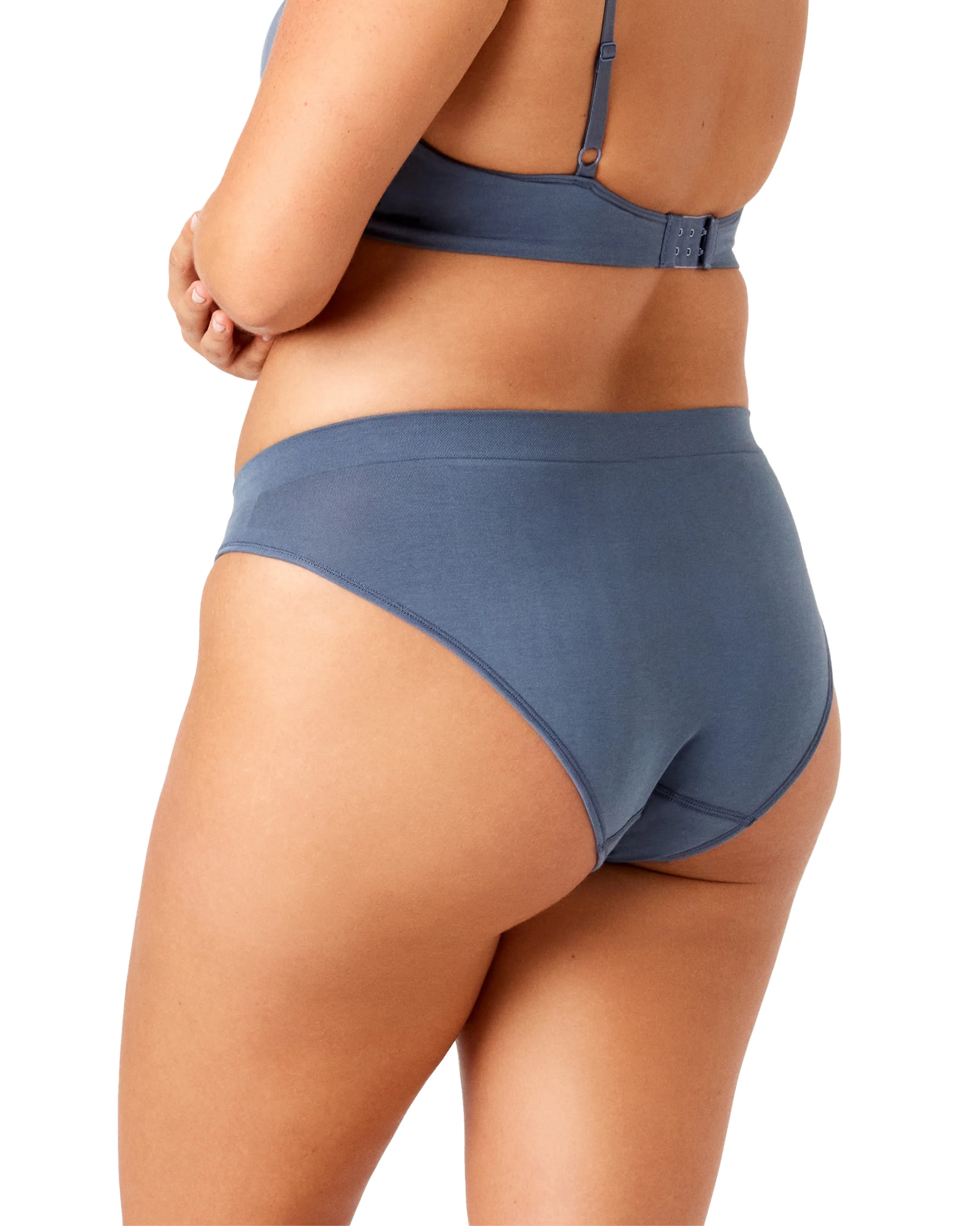 Organic Cotton Bikini Brief - Steel - Image 3