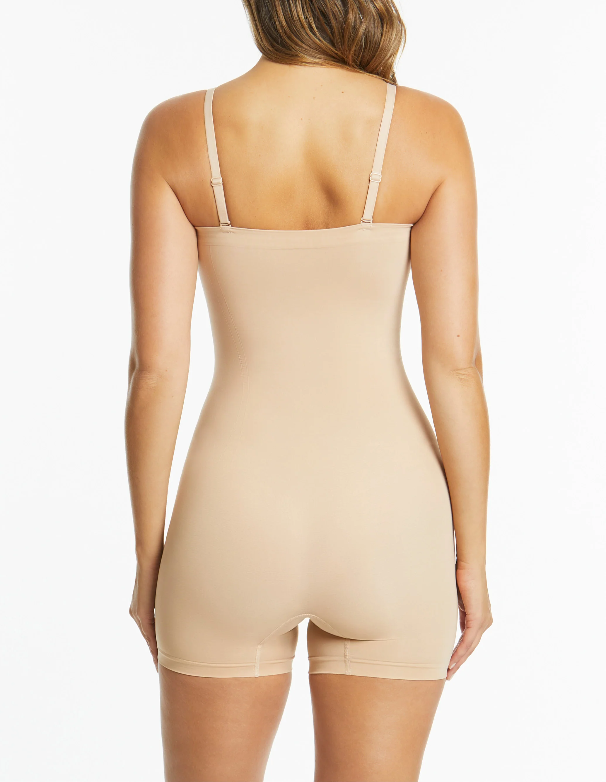 Powerlite Bandeau Bodysuit - Rose Beige - Image 3