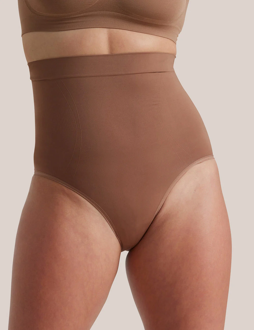 Powerlite High Waisted Brief - Almond - Image 4