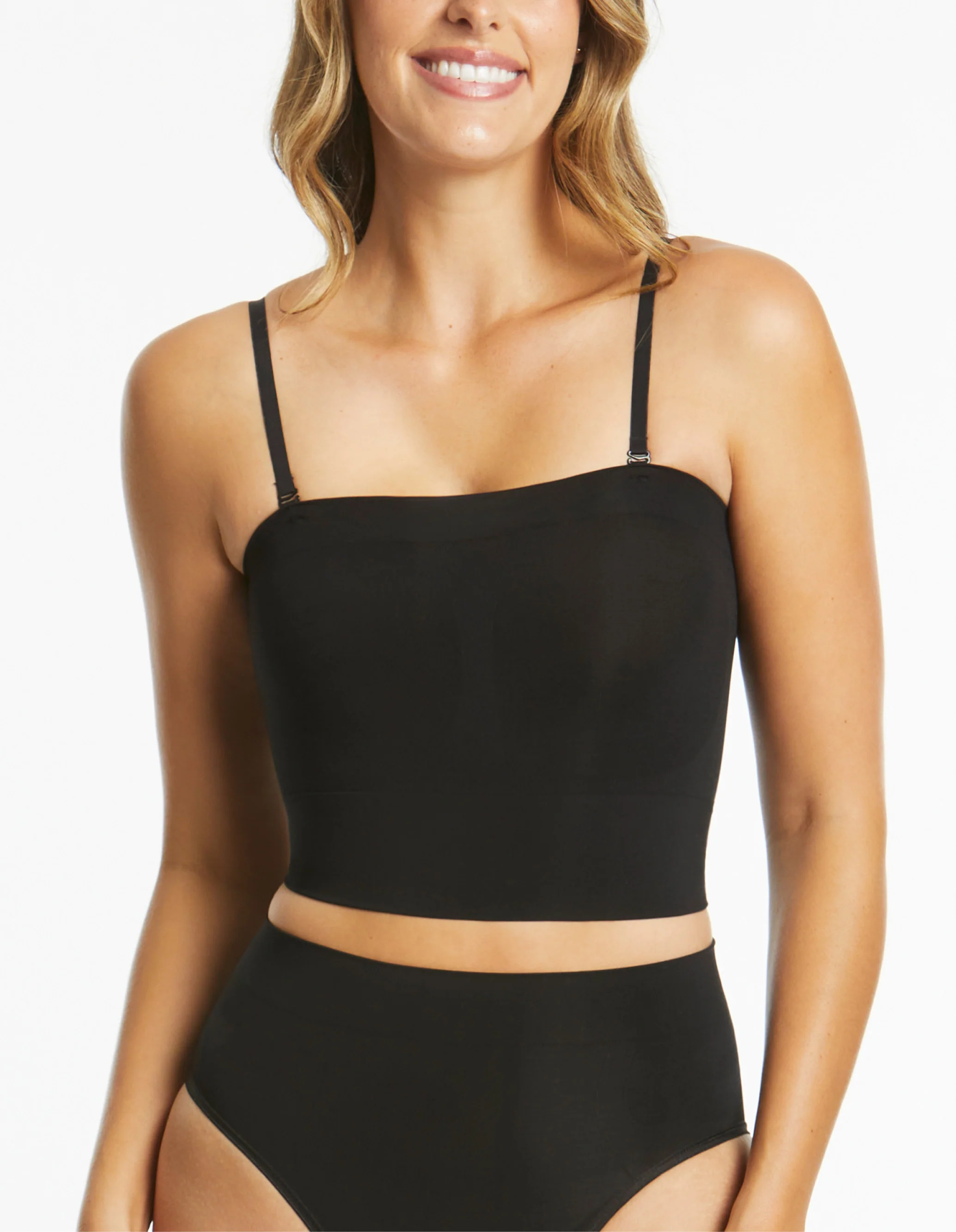 Powerlite Longline Bandeau - Black - Image 4