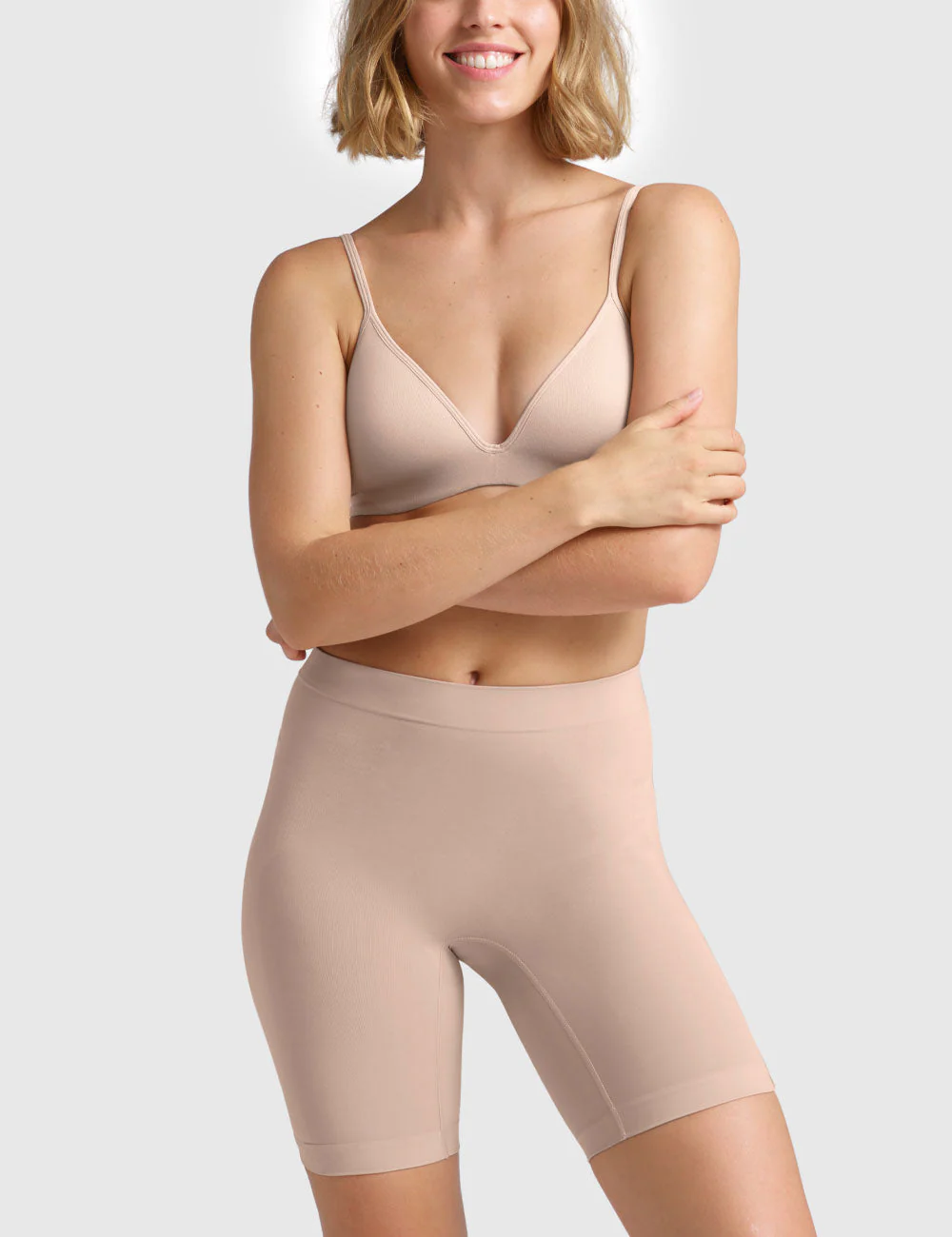 Powerlite Thigh Shaper Short - Rose Beige - Image 3