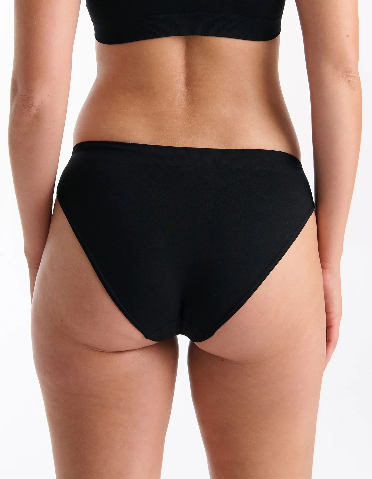 Pure Basics Modal Bikini Brief 2 Pack - Black - Image 3