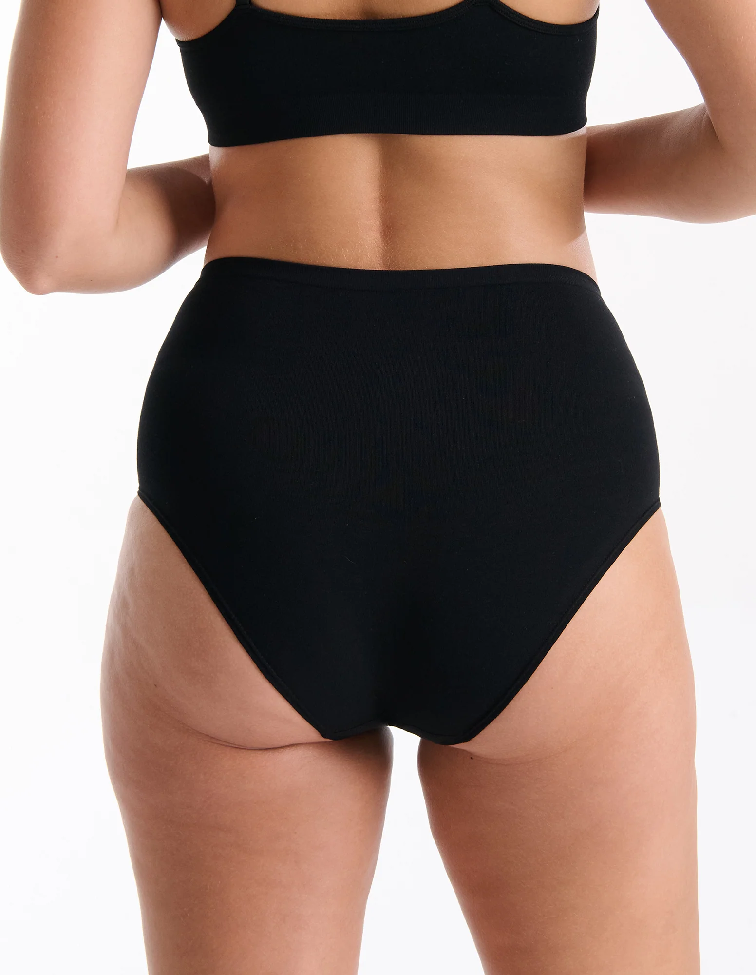 Pure Basics Modal Full Brief 2 Pack - Black - Image 3