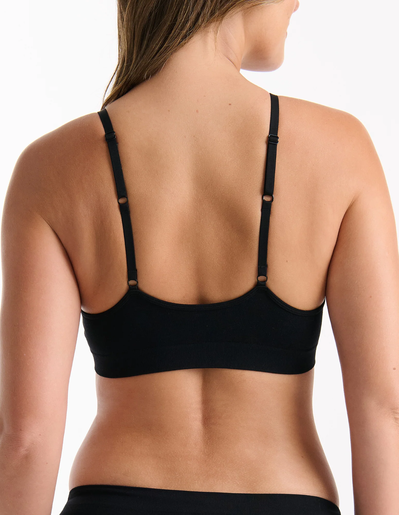 Pure Basics Modal Triangle Bralette - Black - Image 4
