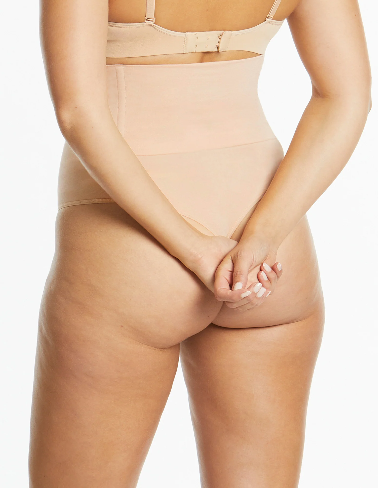 Soft Fusion Hi Waisted Shaping G String - Nude - Image 3